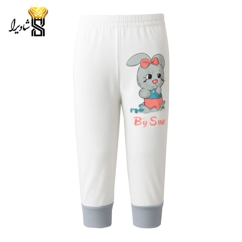 شلوار نوزادی مدل خرگوش وموش ۱۰۰ درصد پنبه سایز یک