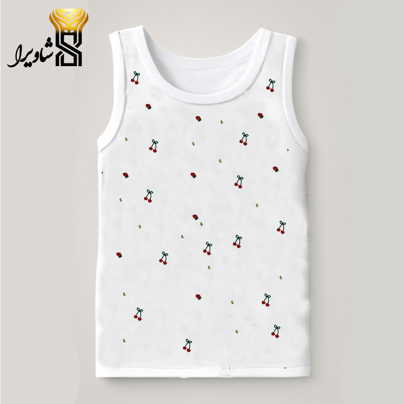 رکابی نوزادی مدل گیلاسی زر دار۱۰۰ درصد پنبه سایز یک