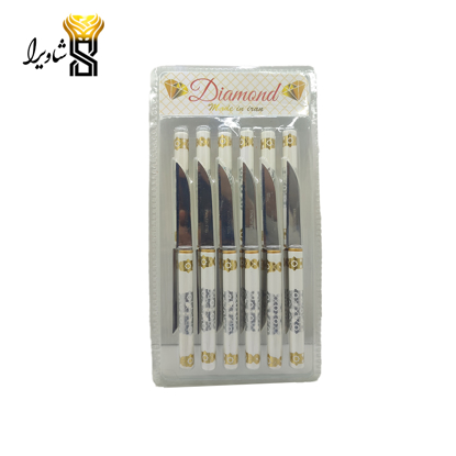 تصویر از کارد میوه خوری دسته گرد