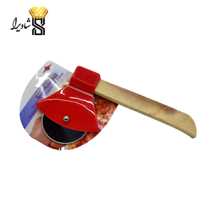 تصویر از پیتزا بر مدل تبر فلزی