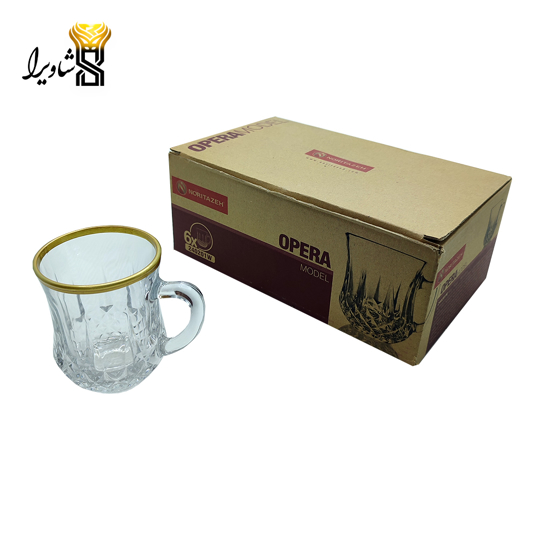 تصویر از فنجان لب طلا 6 عددی