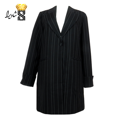 تصویر از کت کرپ خط دار رسمی مدل یقه ملوانی کد ۷۴۹