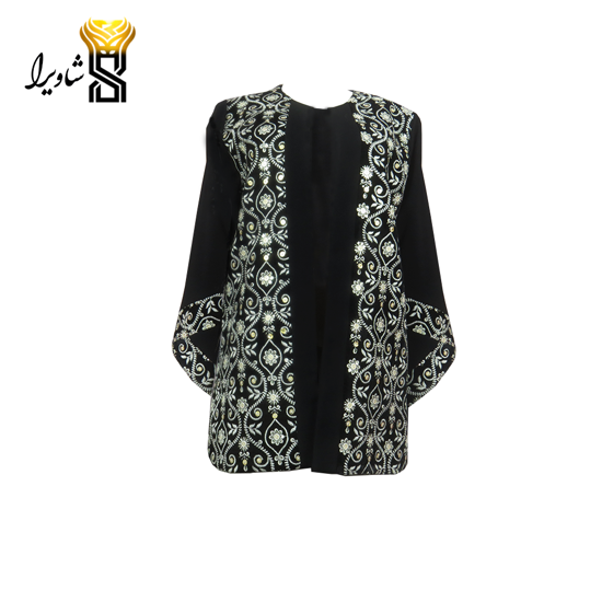 تصویر از کت کرپ مروی جت خرجکار هندی مدل آستین لاله کد 668