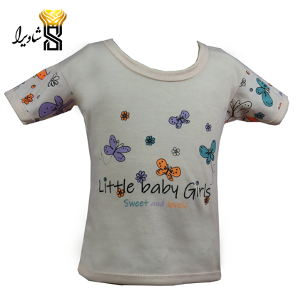 تصویر از بلوز آستین کوتاه مدل پروانه ای ۱۰۰٪ پنبه سایز یک