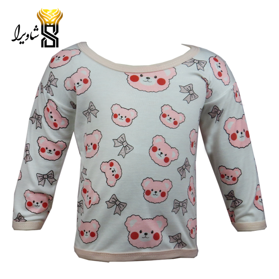 تصویر از بلوز آستین بلند مدل خرسی ۱۰۰٪ پنبه سایز یک