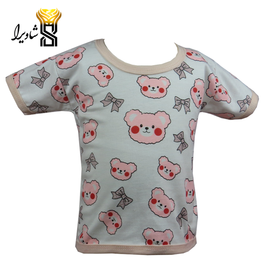 تصویر از بلوز آستین کوتاه مدل خرسی ۱۰۰٪ پنبه سایز یک