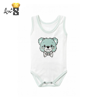 تصویر از رکابی زیر دکمه مدل تک خرس ۱۰۰٪ پنبه سایز یک