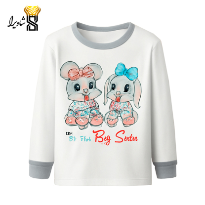 تصویر از بلوز آستین بلند مدل خرگوش و موش ۱۰۰٪ پنبه سایز یک