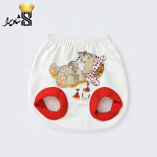 تصویر از شورت عینکی نوزادی مدل خرس خوابالو ۱۰۰ درصد پنبه سایز یک